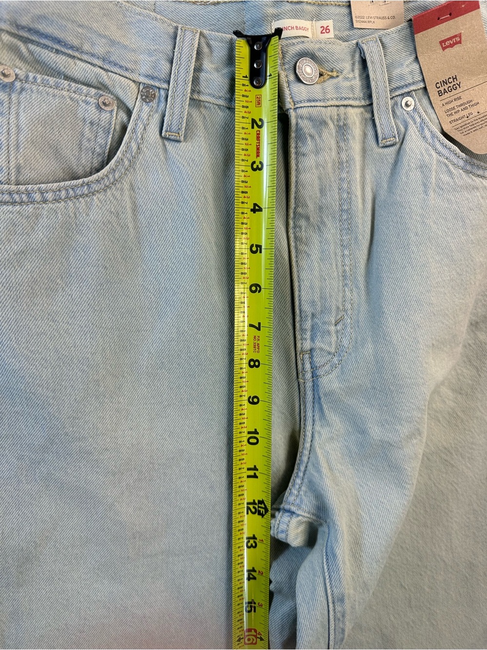 Levi’s Cinch Baggy Jean Size 26 NEW NWT - Picture 6 of 12